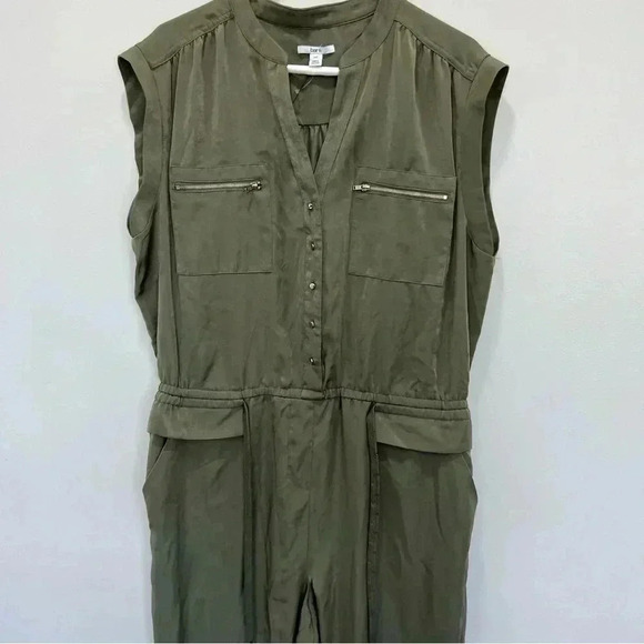 Bar III Jumpsuit Green Olive Utility Sz XXL - Picture 11 of 12